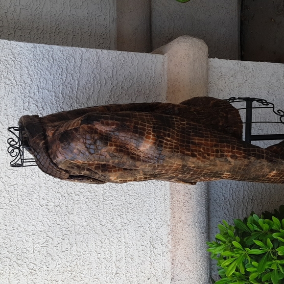 Vintage Lena Gabrielle New York Brown Blazer Jacket  Sz 12 Faux Alligator - Picture 3 of 9